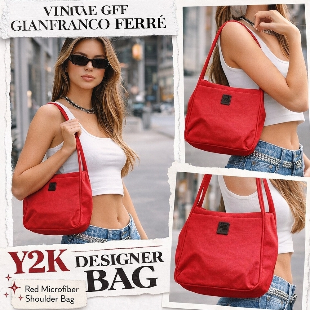 GFF‎ Gianfranco Ferre  Vintage microfiber bag